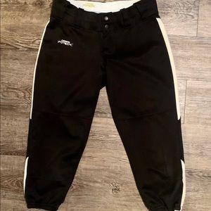 Medium Black and White Worth FPEX Softball Pants